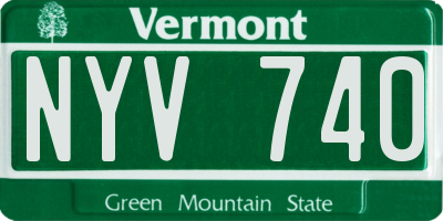 VT license plate NYV740
