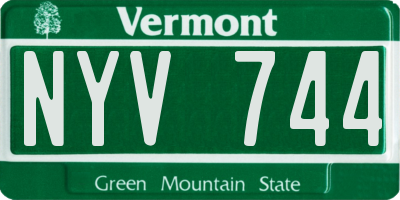 VT license plate NYV744