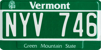 VT license plate NYV746
