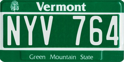 VT license plate NYV764