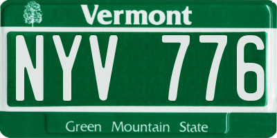 VT license plate NYV776