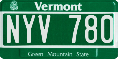 VT license plate NYV780