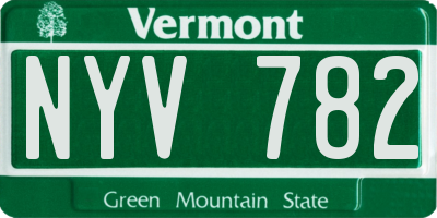 VT license plate NYV782