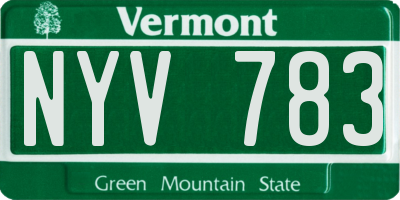 VT license plate NYV783
