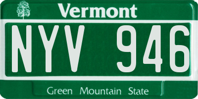VT license plate NYV946