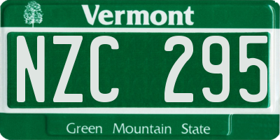 VT license plate NZC295