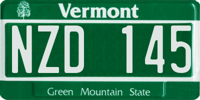 VT license plate NZD145