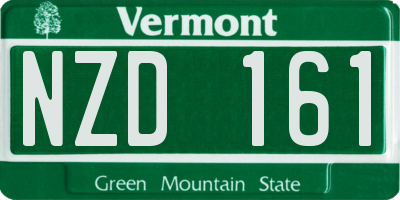 VT license plate NZD161