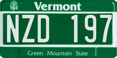 VT license plate NZD197