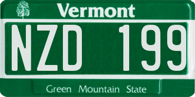 VT license plate NZD199