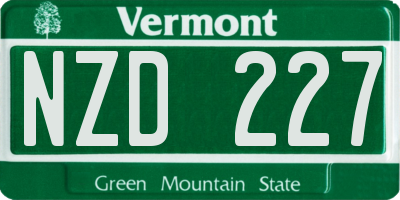 VT license plate NZD227