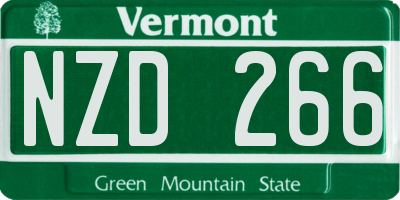 VT license plate NZD266