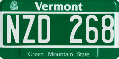 VT license plate NZD268