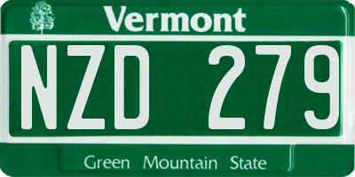 VT license plate NZD279