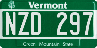VT license plate NZD297