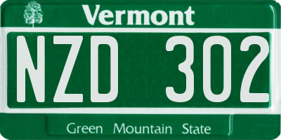 VT license plate NZD302