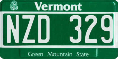VT license plate NZD329