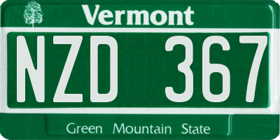 VT license plate NZD367