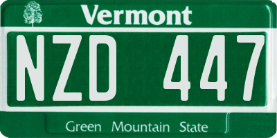 VT license plate NZD447