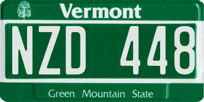 VT license plate NZD448