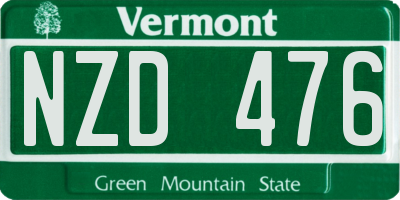 VT license plate NZD476