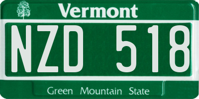 VT license plate NZD518