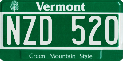 VT license plate NZD520