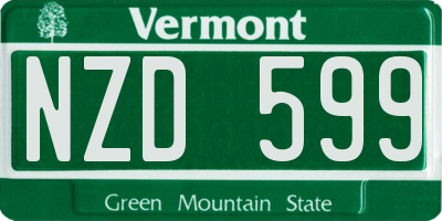 VT license plate NZD599