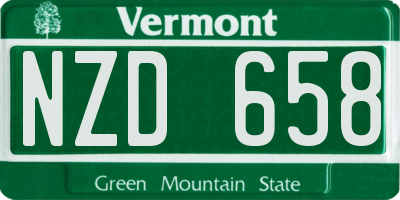 VT license plate NZD658