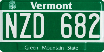 VT license plate NZD682