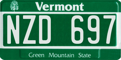 VT license plate NZD697