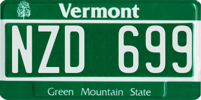 VT license plate NZD699