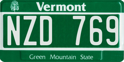 VT license plate NZD769