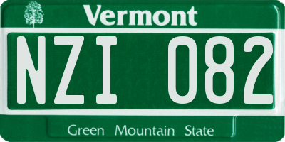 VT license plate NZI082