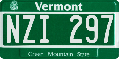 VT license plate NZI297