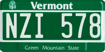 VT license plate NZI578