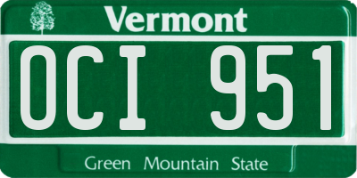 VT license plate OCI951