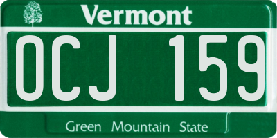 VT license plate OCJ159