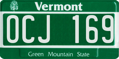 VT license plate OCJ169