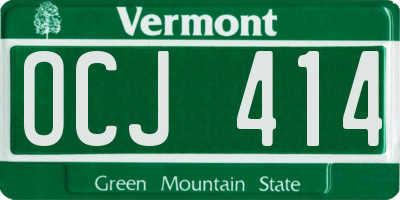 VT license plate OCJ414