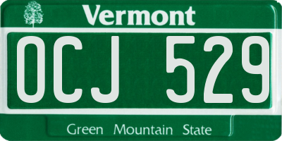 VT license plate OCJ529