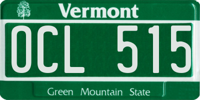 VT license plate OCL515