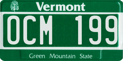 VT license plate OCM199