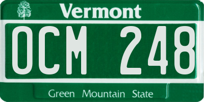 VT license plate OCM248