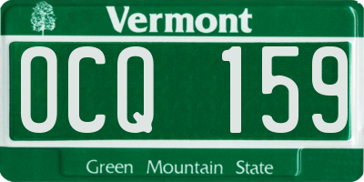 VT license plate OCQ159