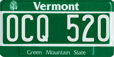 VT license plate OCQ520