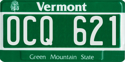 VT license plate OCQ621