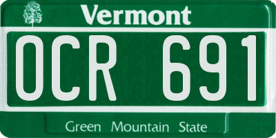 VT license plate OCR691