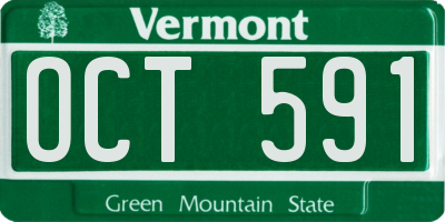 VT license plate OCT591