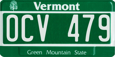 VT license plate OCV479